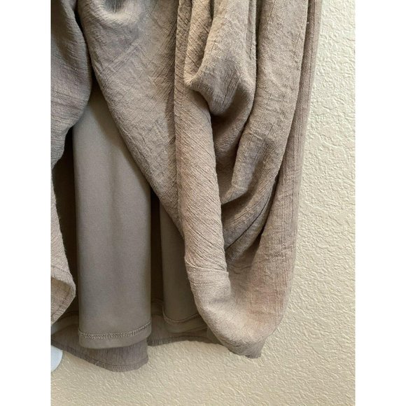 LUXOLOGY Sleeveless Shift Dress Size 8 Beige - Picture 12 of 12